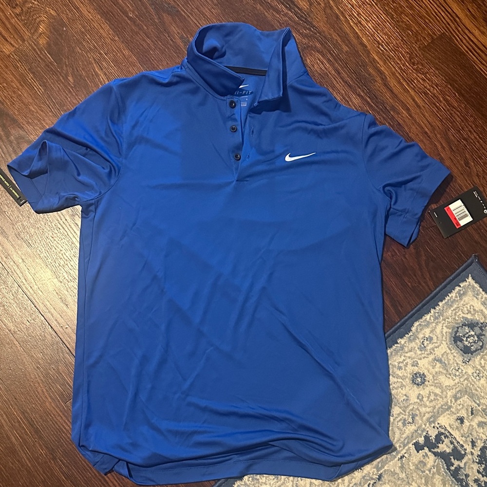 Nike Men's Royal Blue Polo Shirt